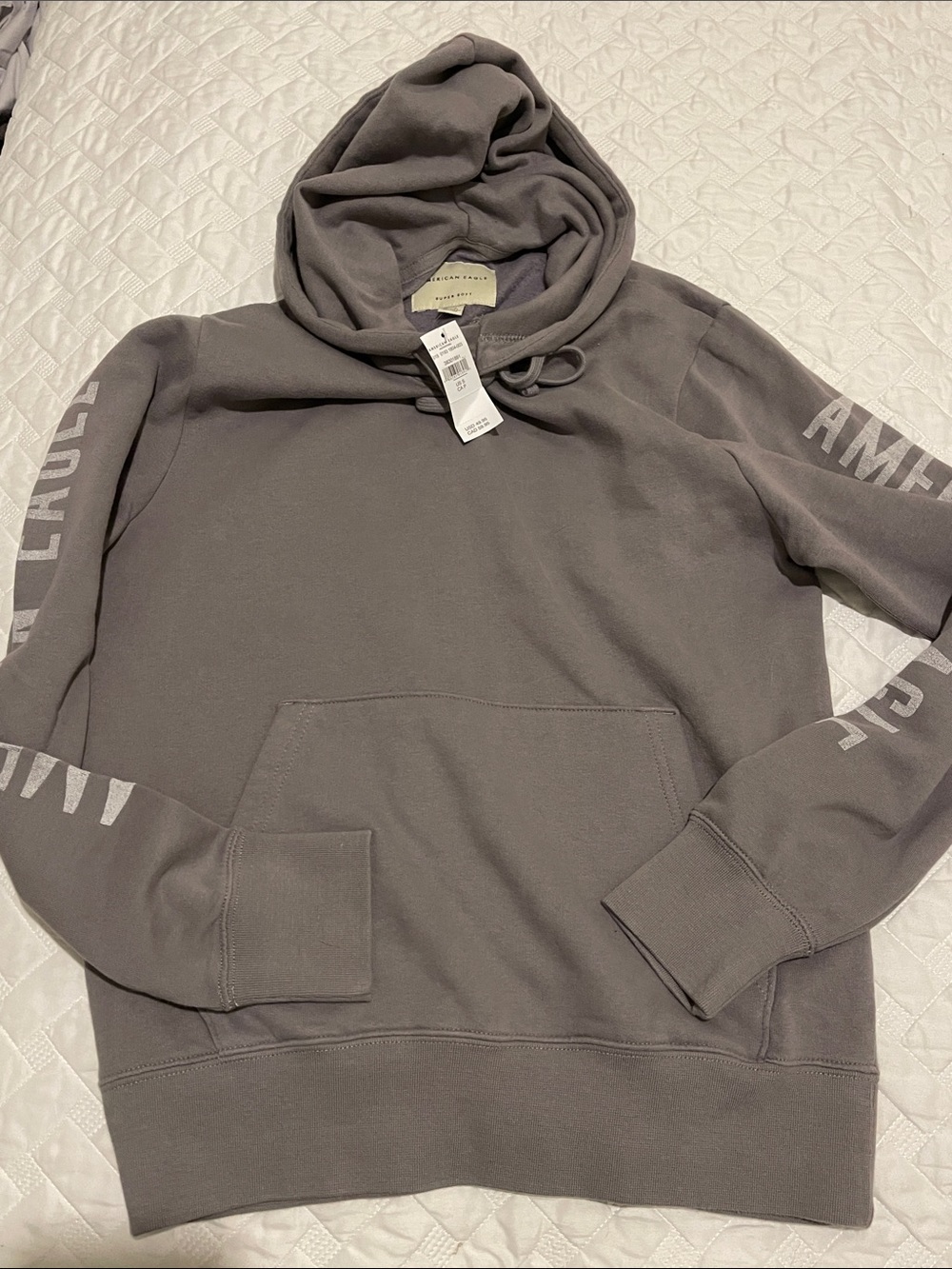 American Eagle Outfitters Men's Hooded Pullover - Charcoal Gray NWT